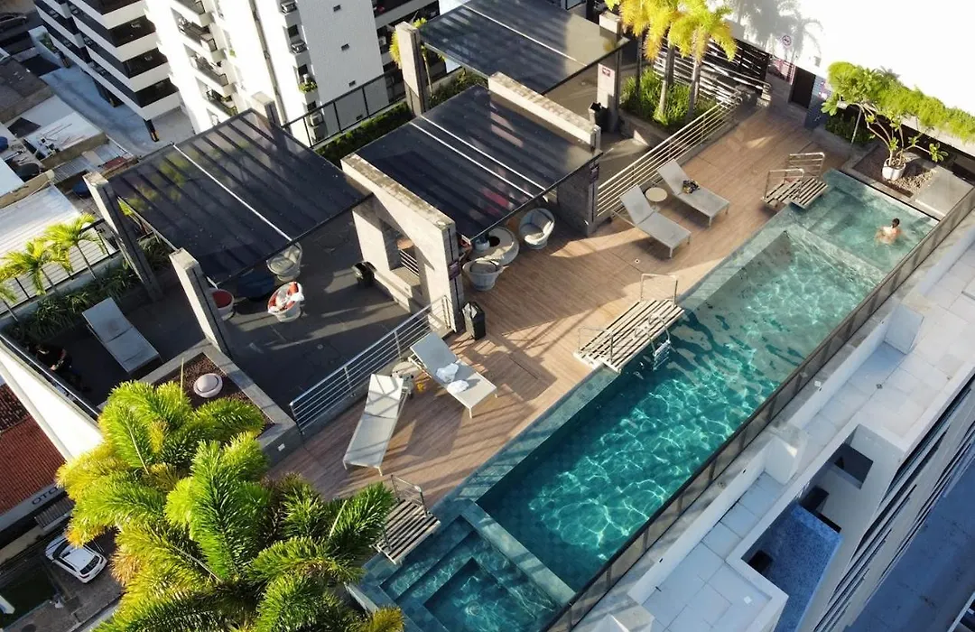 TIME Ponta Verde, Piscina Rooftop, 200m Praia, Wifi fast e Garagem-1