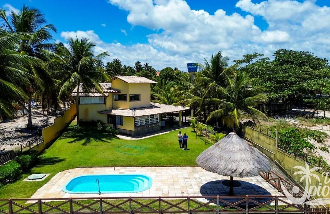 Casa à Beira Mar, piscina e 4 suítes na praia de Ipioca-Maceió-AL - Vila Ipioca-1