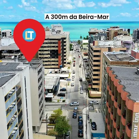 Quarto e sala com 2 Banheiros 250mt da Praia, Próximo aos principais cartões postais de Maceió-3